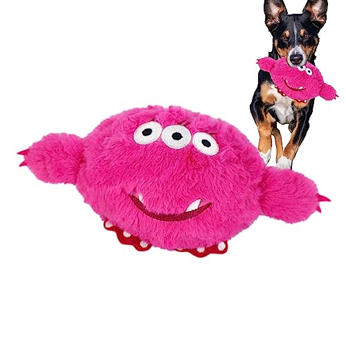 Luckxing Hundekicherball | Tierisches Plüsch-Kauspielzeug für Hunde | Wobble Giggle Welpenspielzeug, quietschendes Schütteln, interaktiver hüpfender Kicherball, quietschender Spielzeugball für kleine von Luckxing