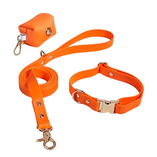 Luckxing Hundeleine und Hundehalsband,Welpenhalsbänder - Halsbänder und Leinen für Haustiere,Tragbare Kombination aus Hundeleine und Halsbändern für kleine Haustiere, Welpen und Hunde von Luckxing