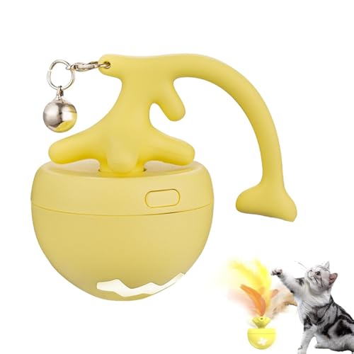 Luckxing Interaktiver Katzenspielzeugball, elektrisch rollender Katzenball,Automatisches Katzenspielzeug mit Licht - Selbstdrehender Ball-Haustier-Übungs-Jagdspielzeug, wiederaufladbar für Hauskatzen Luckxing Interaktiver Katzenspielzeugball, elektrisch rollender Katzenball,Automatisches Katzenspielzeug mit Licht - Selbstdrehender Ball-Haustier-Übungs-Jagdspielzeug, wiederaufladbar für Hauskatzen von Luckxing