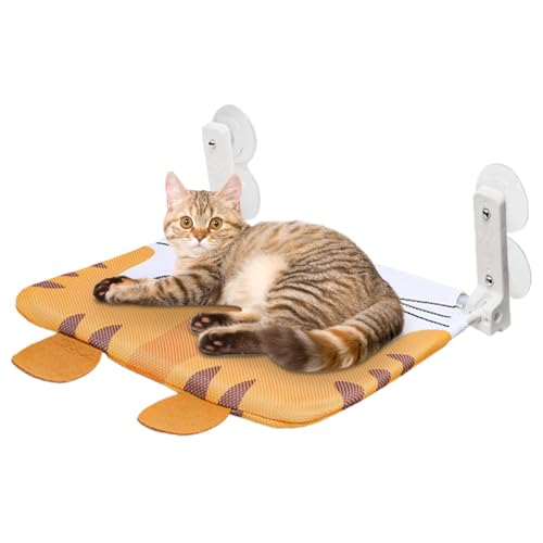 Katzen-Saugnapf-Fenstersitz,Saugnapf-Katzenbett-Fenster,Cartoon-Katzensitz-Hängematte - Abnehmbare Design-Sicherheitskatzenregale für Glasfenster, Glastüren und andere saubere Oberflächen Katzen-Saugnapf-Fenstersitz,Saugnapf-Katzenbett-Fenster,Cartoon-Katzensitz-Hängematte - Abnehmbare Design-Sicherheitskatzenregale für Glasfenster, Glastüren und andere saubere Oberflächen von Luckxing