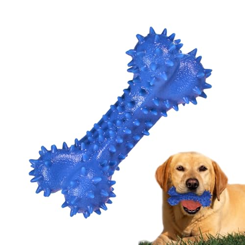 Luckxing Kauspielzeug für Hunde,Stacheliges Kauspielzeug aus Knochen für kleine Hunde aus Gummi | Weiches Welpenspielzeug, Apportierspielzeug zum Zahnen für Haustiere, Mundgesundheit von Luckxing