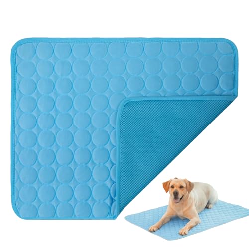 Luckxing Kühlmatte Für Hunde - wasserdichte Tragbare Waschbare Haustier Kühlmatte - Für Haus Auto Reise Wohnzimmer Schlafzimmer von Luckxing