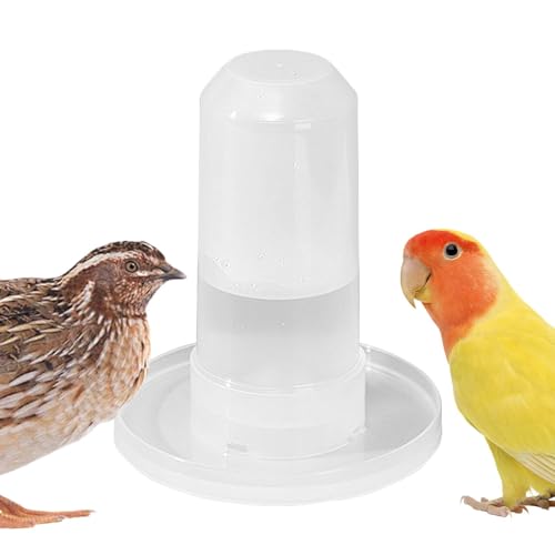 Luckxing Vogeltränke, Vogelkäfig-Wasserspender - 350 ml Vogeltränke und Spender | Automatische Vogeltränke mit abnehmbarem Design, Baumgarten-Dekoration, Vogeltränke für Papageien, Sittiche, von Luckxing