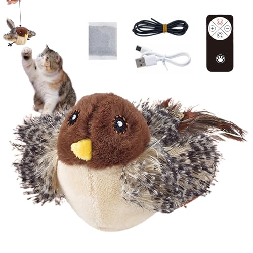 Simulierter Zwitschernder Vogel, Elektrisch Katzenspielzeug Zwitschernder Vogel, Zwitschernder Vogel Katzenspielzeug, Vogelspielzeug Für Katzen, Quietsch-Katzenspielzeug, Interaktives Plüsch Katzenspi Simulierter Zwitschernder Vogel, Elektrisch Katzenspielzeug Zwitschernder Vogel, Zwitschernder Vogel Katzenspielzeug, Vogelspielzeug Für Katzen, Quietsch-Katzenspielzeug, Interaktives Plüsch Katzenspi von Luckxing