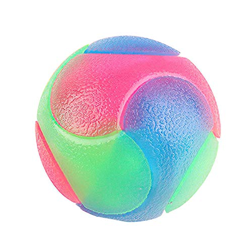 Treffen Bälle Blinkender Ball, Hundespielzeug Ball Hundeball Leuchtend Glühball Hundespielball Spielzeug LED LED Springball Tanzen Ball Für Hundes Und Reinigen Sie Ihre Handlungen von Luckxing