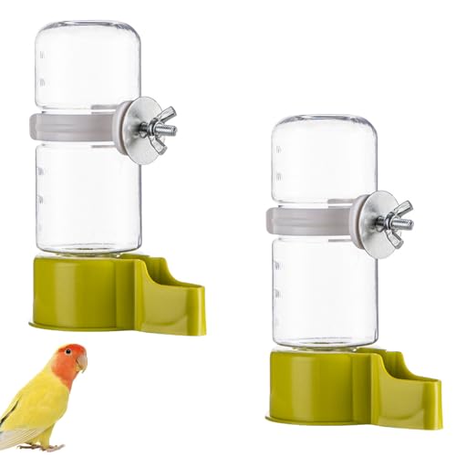 Lucky Interests Automatischer Vogel-Wasserspender, grün, kein Durcheinander, automatischer Wasserspender für Papageienkäfig, Wasserspender mit Schraubschnalle für Sittiche, Wellensittiche, Lovebirds Lucky Interests Automatischer Vogel-Wasserspender, grün, kein Durcheinander, automatischer Wasserspender für Papageienkäfig, Wasserspender mit Schraubschnalle für Sittiche, Wellensittiche, Lovebirds von Lucky Interests