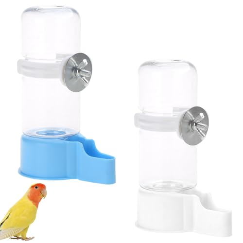 Lucky Interests Automatischer Vogel-Wasserspender, kein Durcheinander, automatischer Wasserspender für Papageienkäfig, Wasserspender mit Schraubschnalle für Sittiche, Wellensittiche, Lovebirds Lucky Interests Automatischer Vogel-Wasserspender, kein Durcheinander, automatischer Wasserspender für Papageienkäfig, Wasserspender mit Schraubschnalle für Sittiche, Wellensittiche, Lovebirds von Lucky Interests
