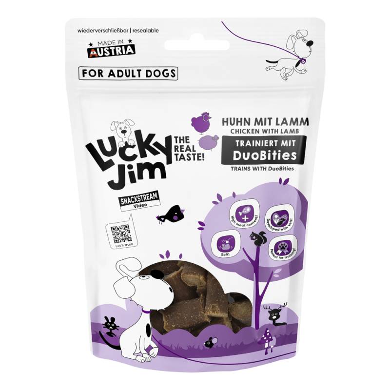 Lucky Jim DuoBities - Sparpaket: Huhn mit Lamm (8 x 70 g) von Lucky Jim