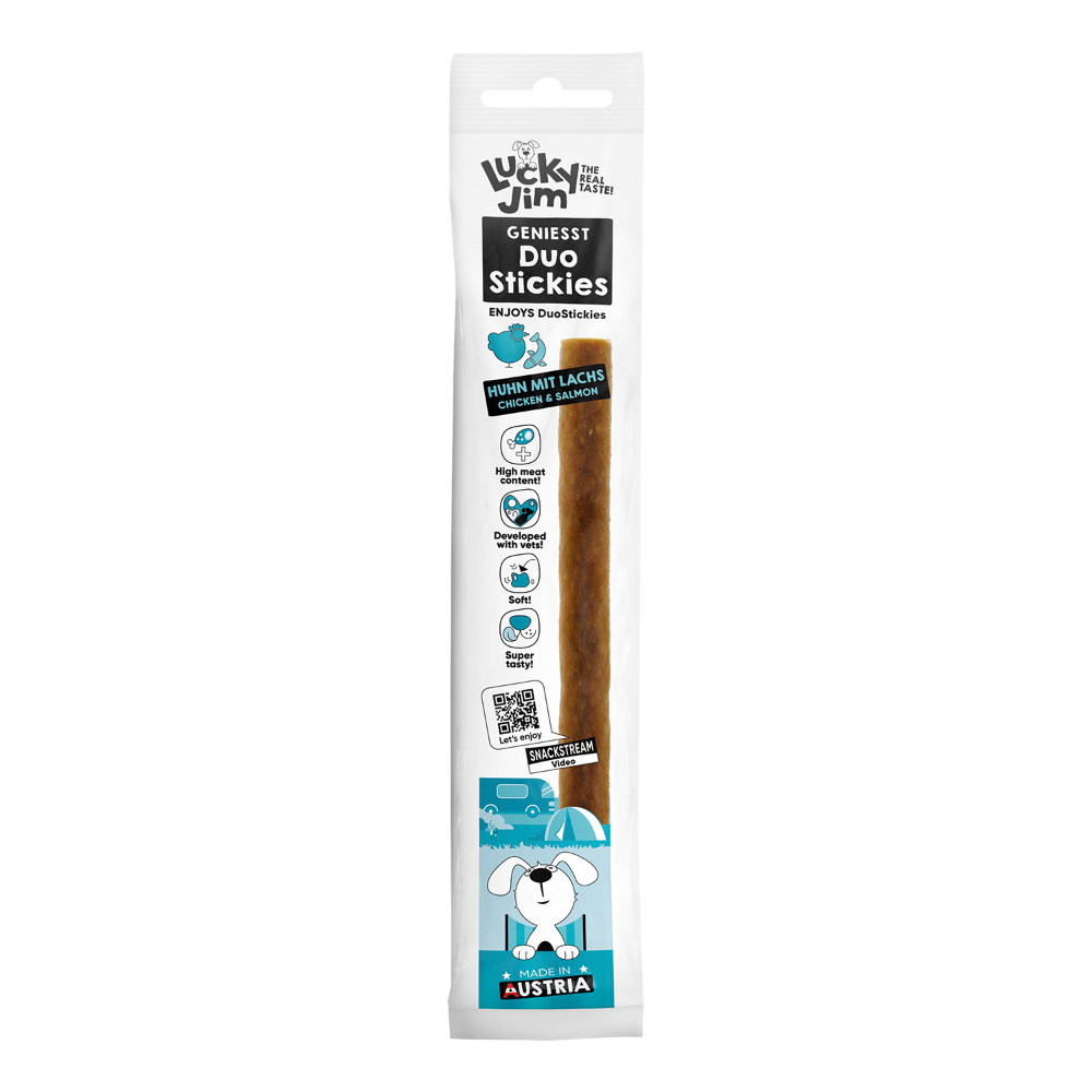 Lucky Jim DuoStickies - Sparpaket: Huhn mit Lachs (3 x 15 g) von Lucky Jim