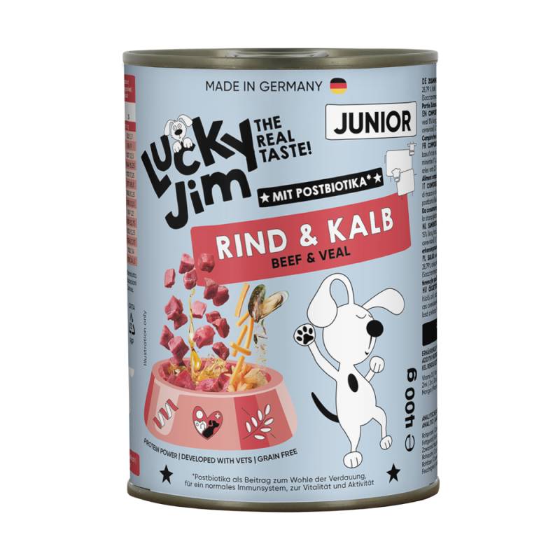 Lucky Jim Junior 6 x 400 g - Rind & Kalb Lucky Jim Junior 6 x 400 g - Rind & Kalb von Lucky Jim