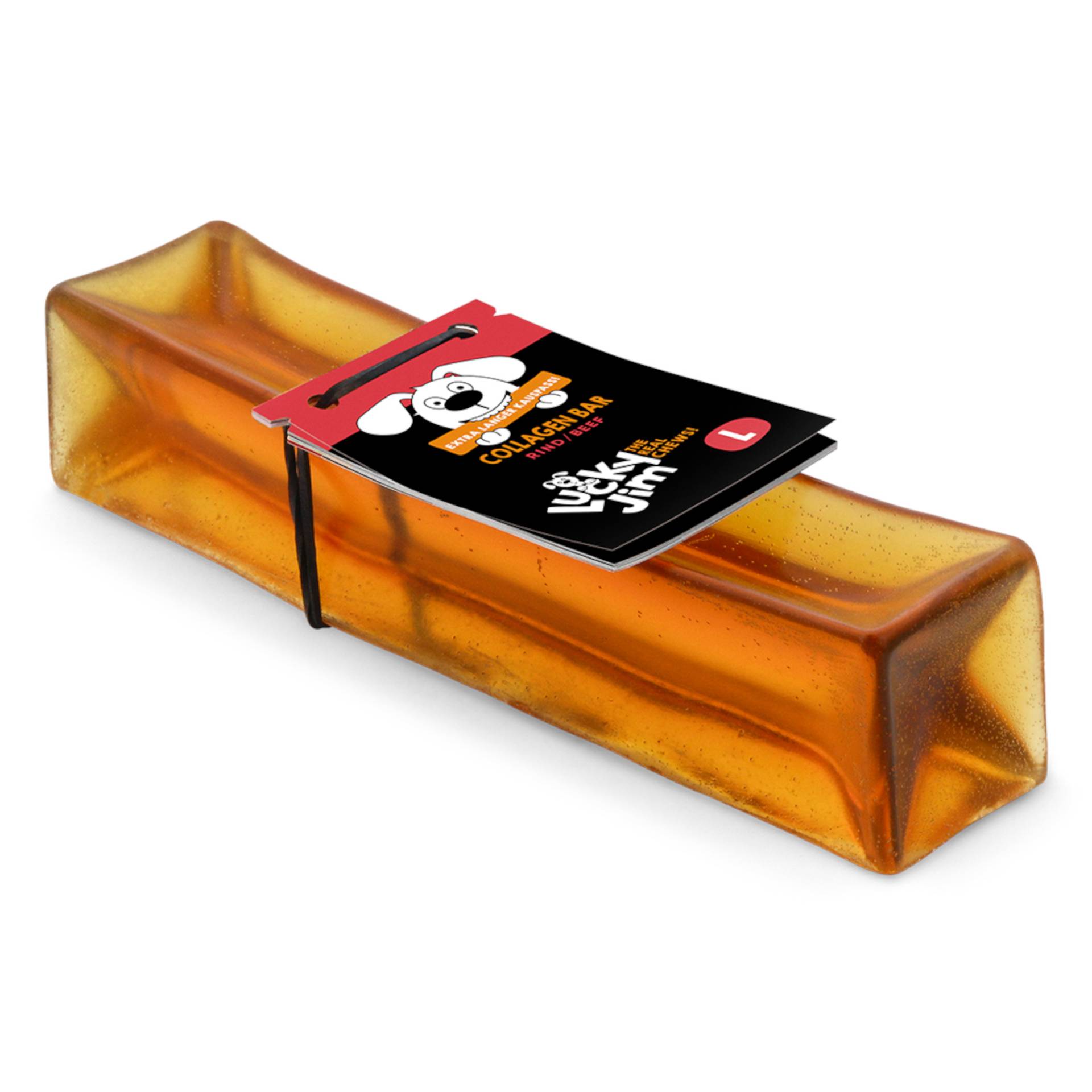 Lucky Jim Kollagen Bar mit Rind - 120 g Größe L von Lucky Jim