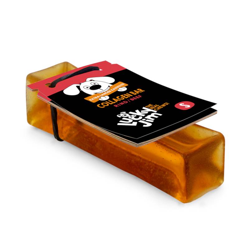 Lucky Jim Kollagen Bar mit Rind - 3 x 25 g Größe S von Lucky Jim