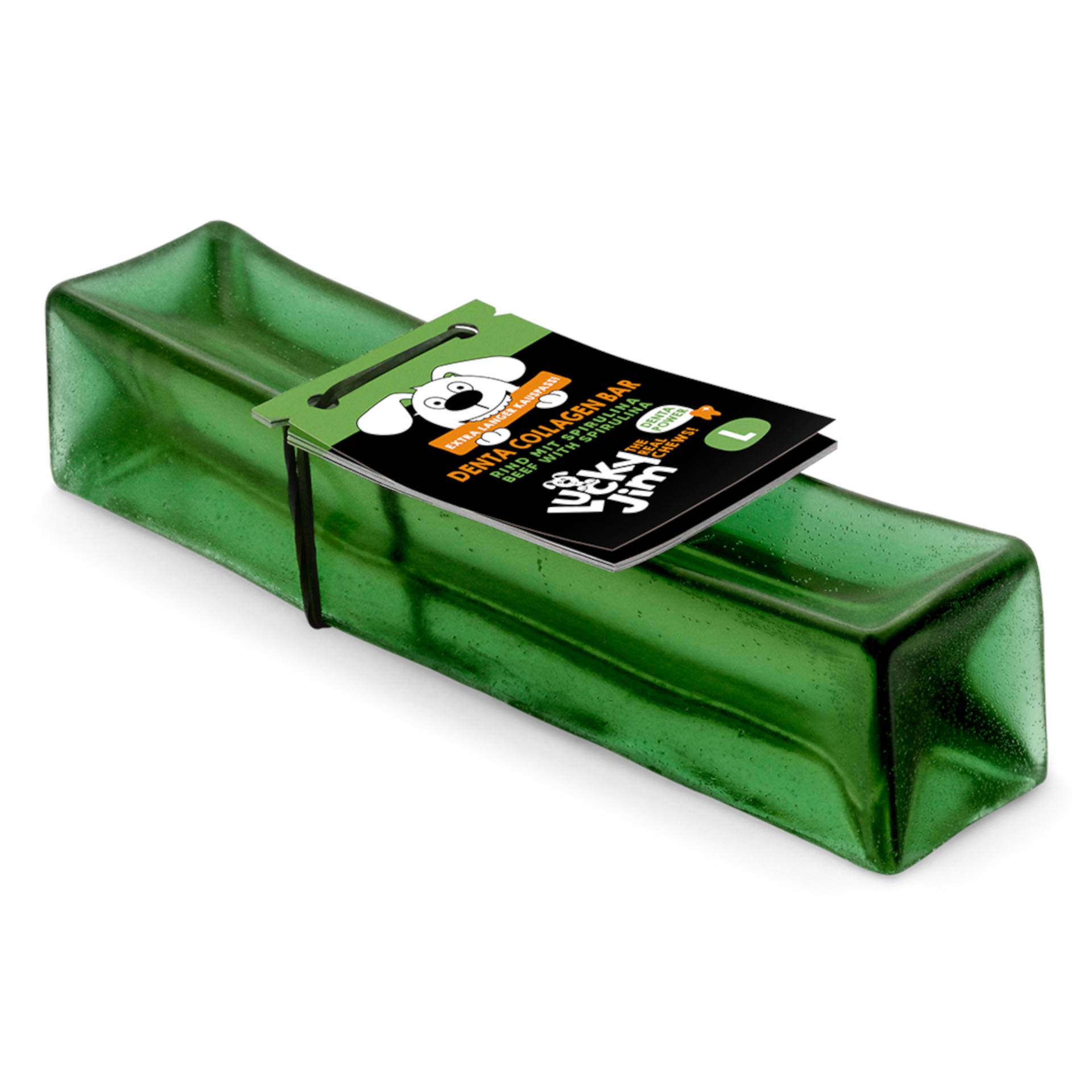 Lucky Jim Kollagen Bar mit Spirulina - Sparpaket: 3 x 120 g Größe L von Lucky Jim
