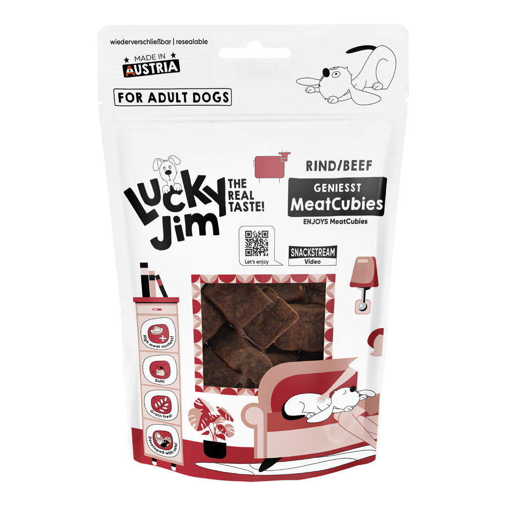 Lucky Jim MeatCubies - 70 g Rind Lucky Jim MeatCubies - 70 g Rind von Lucky Jim