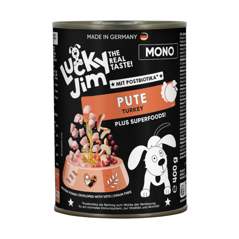 Lucky Jim Mono 6 x 400 g - Pute Lucky Jim Mono 6 x 400 g - Pute von Lucky Jim