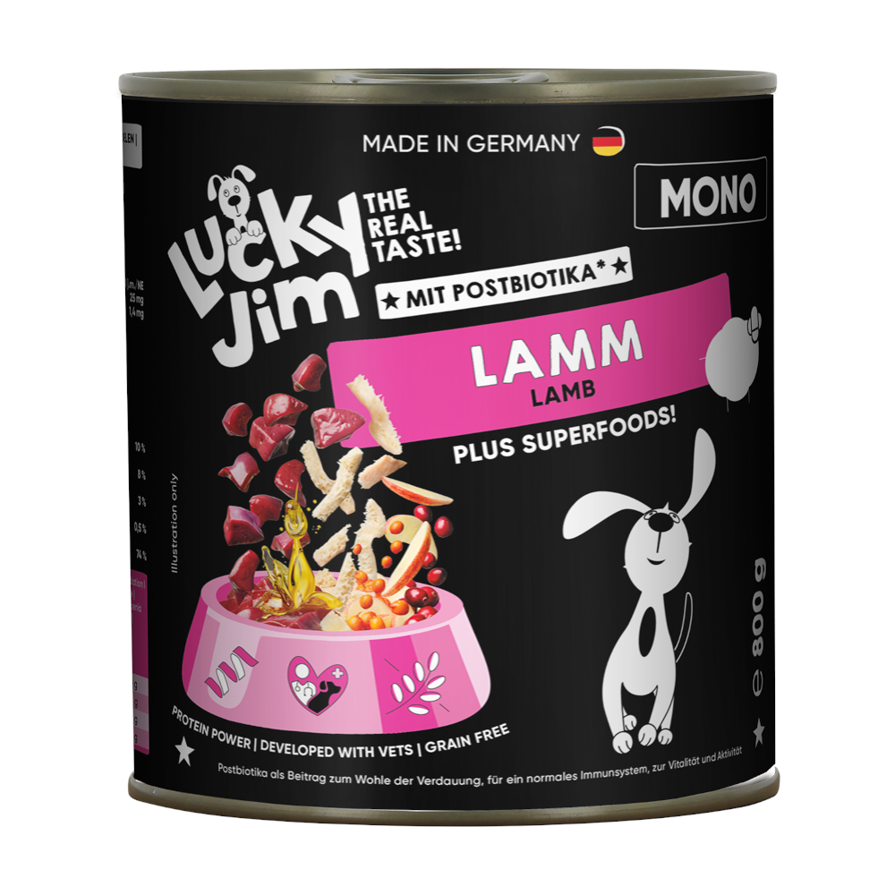 Lucky Jim Mono 6 x 800 g - Lamm Lucky Jim Mono 6 x 800 g - Lamm von Lucky Jim