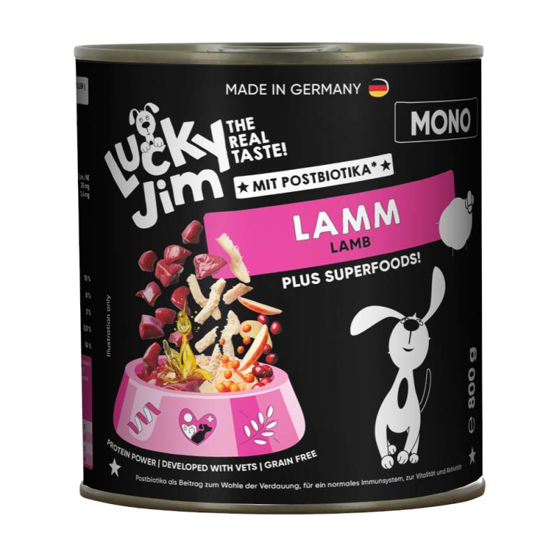 Lucky Jim Mono 6 x 800 g - Lamm Lucky Jim Mono 6 x 800 g - Lamm von Lucky Jim
