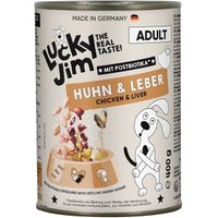 Lucky Jim Nassfutter Hund, Adult, Huhn und Leber 6x400 g Lucky Jim Nassfutter Hund, Adult, Huhn und Leber 6x400 g von Lucky Jim