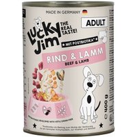 Lucky Jim Nassfutter Hund, Adult, Rind und Lamm 6x400 g von Lucky Jim