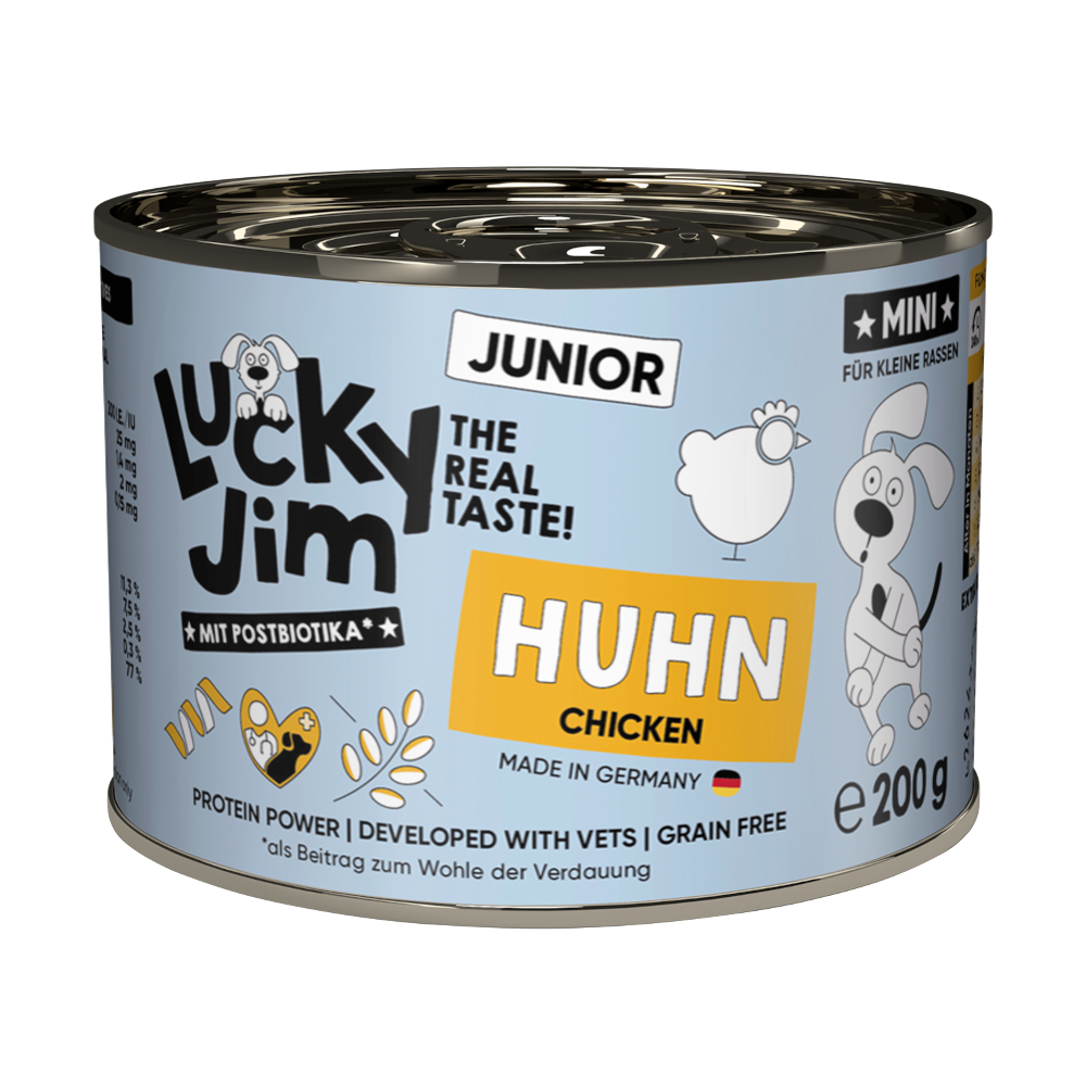 Sparpaket Lucky Jim MINI Junior 24 x 200 g - Huhn Sparpaket Lucky Jim MINI Junior 24 x 200 g - Huhn von Lucky Jim