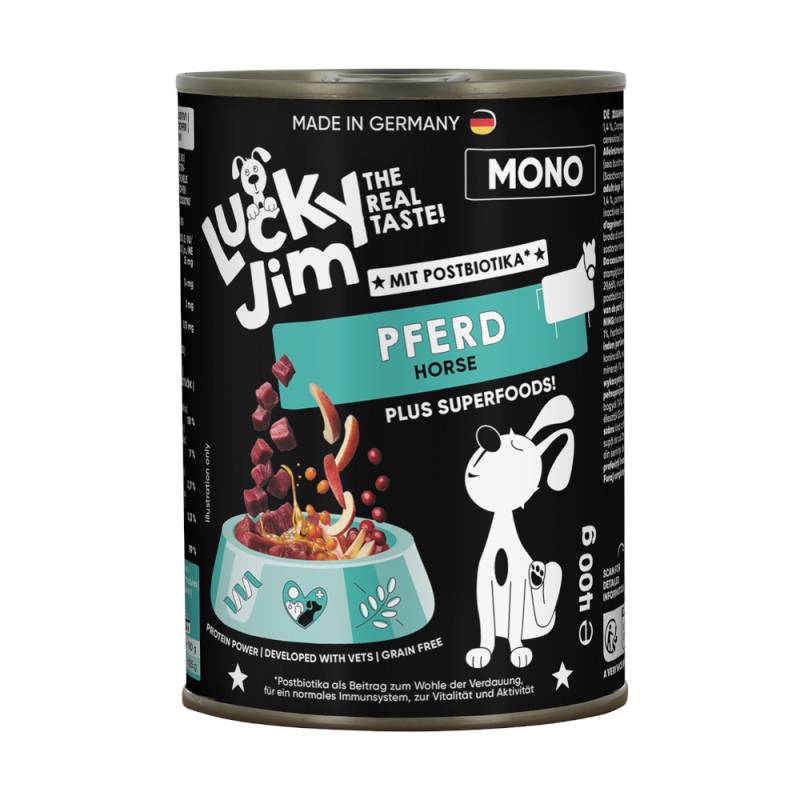 Sparpaket Lucky Jim Mono 24 x 400 g - Pferd Sparpaket Lucky Jim Mono 24 x 400 g - Pferd von Lucky Jim