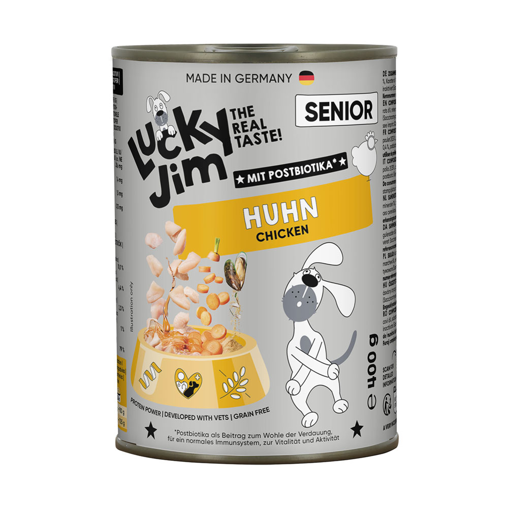 Sparpaket Lucky Jim Senior 24 x 400 g - Huhn Sparpaket Lucky Jim Senior 24 x 400 g - Huhn von Lucky Jim