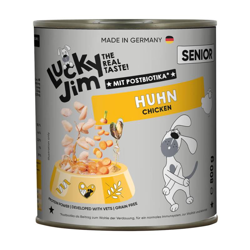 Sparpaket Lucky Jim Senior 24 x 800 g - Huhn Sparpaket Lucky Jim Senior 24 x 800 g - Huhn von Lucky Jim