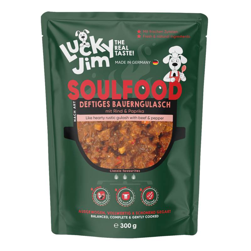 Sparpaket Lucky Jim Soulfood 24 x 300 g - Bauerngulasch Sparpaket Lucky Jim Soulfood 24 x 300 g - Bauerngulasch von Lucky Jim