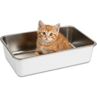 Lucky-Kitty Katzentoilette Kitten Edelstahl Weiss mattiert Lucky-Kitty Katzentoilette Kitten Edelstahl Weiss mattiert von Lucky-Kitty