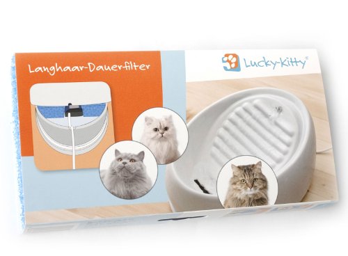 Lucky-Kitty Langhaar-Dauerfilter, Made in Germany mit Ökotex-100 Zertifizierung für geprüfte Schadstoff-Freiheit. von Lucky-Kitty
