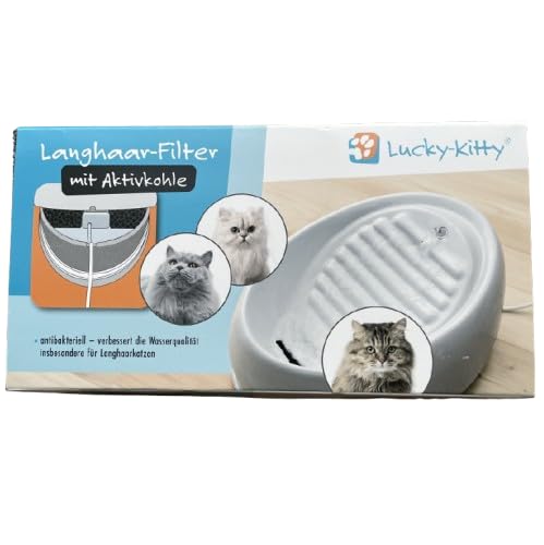 Lucky-Kitty Langhaar-Dauerfilter | Original-Zubehör für den Lucky-Kitty Keramikbrunnen | Schadstofffrei | Auswaschbar & Wiederverwendbar | Mit Aktivkohle - antibakteriell Lucky-Kitty Langhaar-Dauerfilter | Original-Zubehör für den Lucky-Kitty Keramikbrunnen | Schadstofffrei | Auswaschbar & Wiederverwendbar | Mit Aktivkohle - antibakteriell von Lucky-Kitty