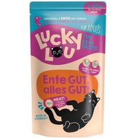 Lucky Lou Nassfutter Katze Adult Ente und Geflügel 16x125 g von Lucky Lou