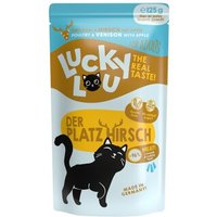 Lucky Lou Nassfutter Katze Adult Geflügel und Hirsch 16x125 g von Lucky Lou