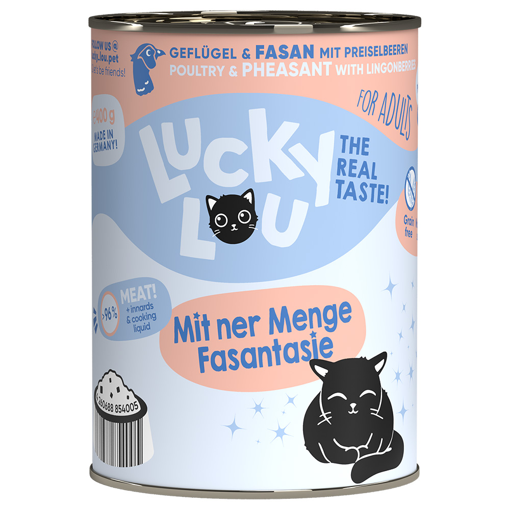 Sparpaket Lucky Lou Adult 24 x 400 g - Geflügel & Fasan von Lucky Lou