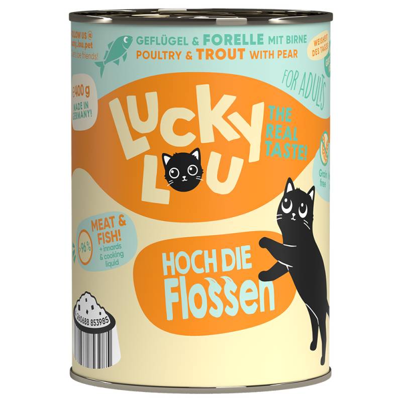 Sparpaket Lucky Lou Adult 24 x 400 g - Geflügel & Forelle von Lucky Lou