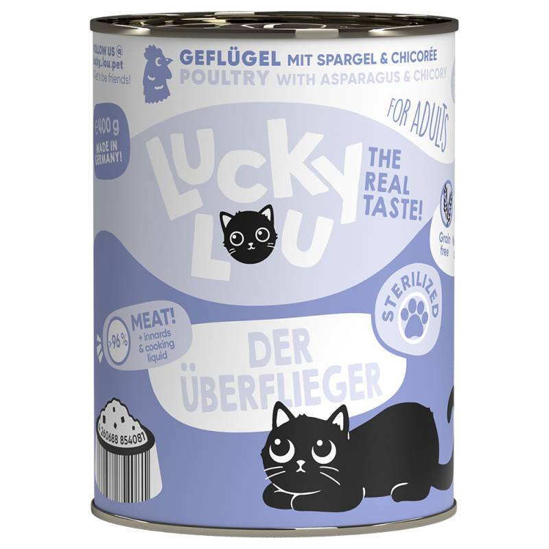 Sparpaket Lucky Lou Adult 24 x 400 g - Sterilized Geflügel von Lucky Lou