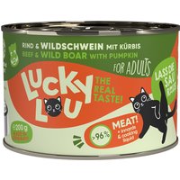 Lucky Lou Adult 6 x 200 g - Rind & Wildschwein von Lucky Lou