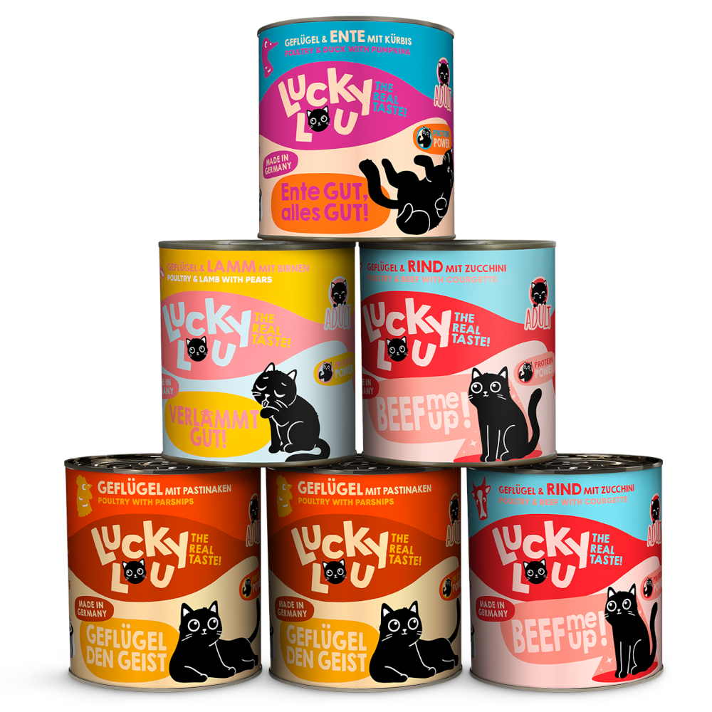 Lucky Lou Adult 6 x 800 g - Tasty Mix (4 Sorten) von Lucky Lou
