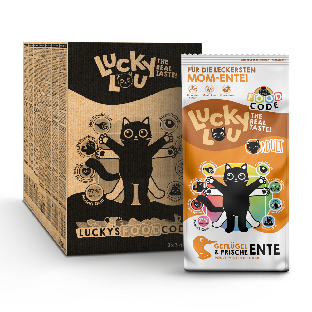 Lucky Lou Adult Geflügel & Ente - 9 kg Lucky Lou Adult Geflügel & Ente - 9 kg von Lucky Lou