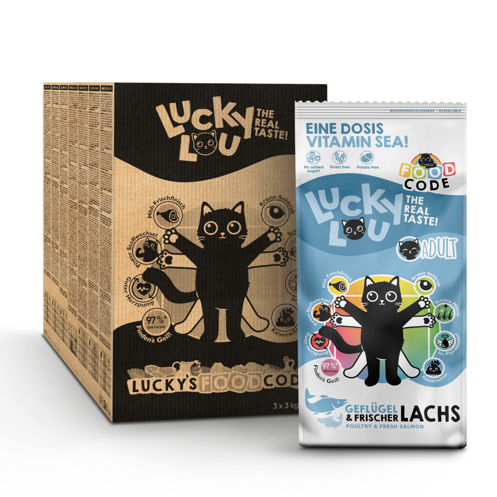 Lucky Lou Adult Geflügel & Lachs - 9 kg Lucky Lou Adult Geflügel & Lachs - 9 kg von Lucky Lou