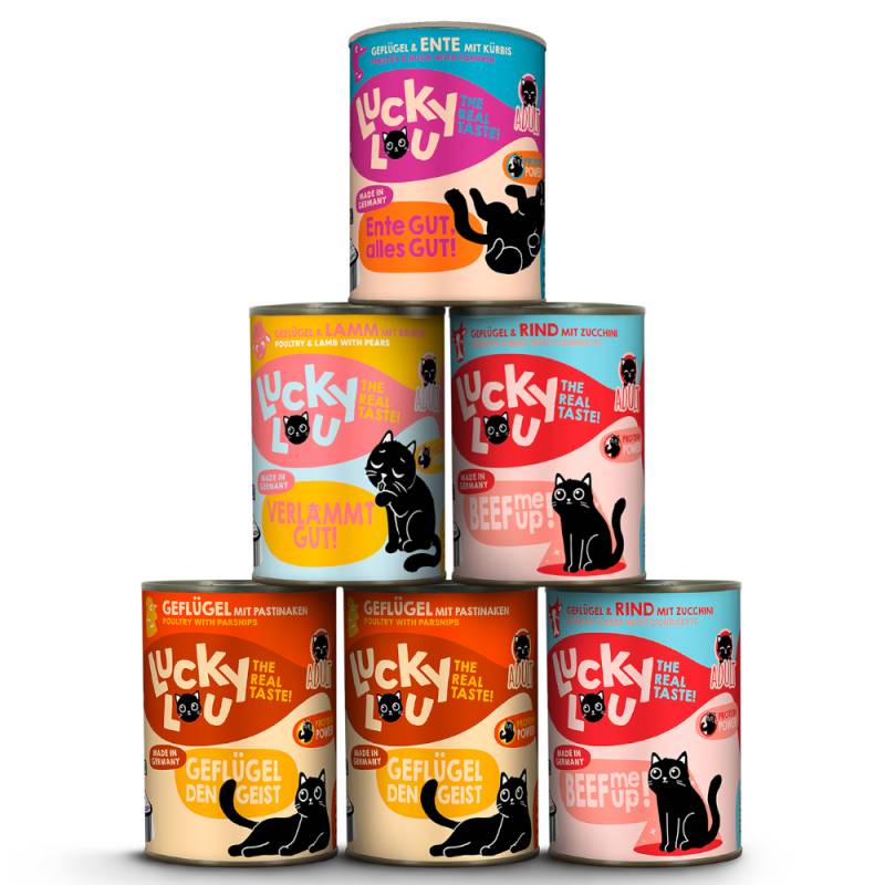 Lucky Lou Adult Probiermix 6 x 400 g - Tasty-Mix (4 Sorten) von Lucky Lou