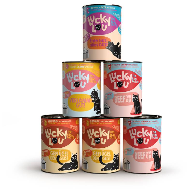 Lucky Lou Adult Probiermix 6 x 400 g - Tasty-Mix (4 Sorten) von Lucky Lou