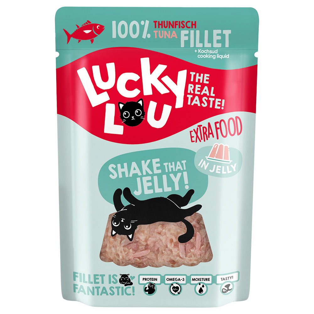 Lucky Lou Extra Food 12 x 70 g - Thunfischfilet in Jelly von Lucky Lou