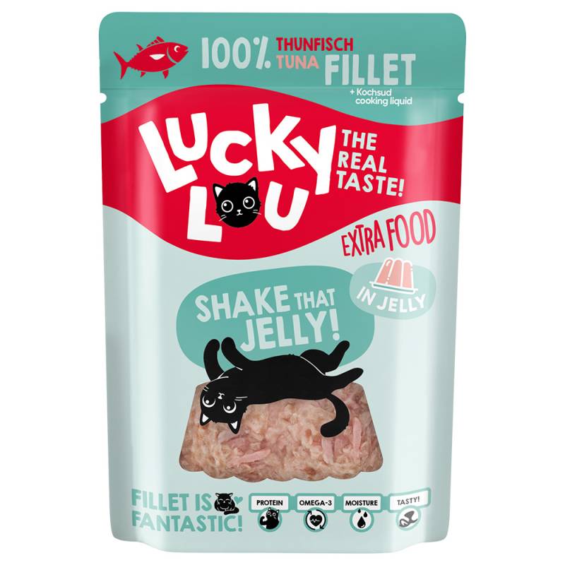 Lucky Lou Extra Food 12 x 70 g - Thunfischfilet in Jelly von Lucky Lou