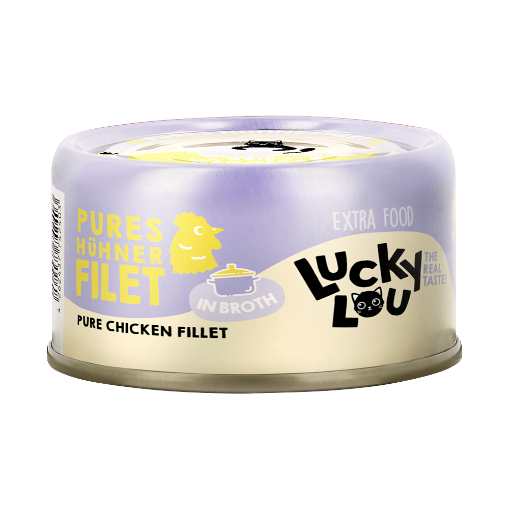 Lucky Lou Extra Food Filet in Brühe 12 x 70 g - Hühnerfilet Lucky Lou Extra Food Filet in Brühe 12 x 70 g - Hühnerfilet von Lucky Lou