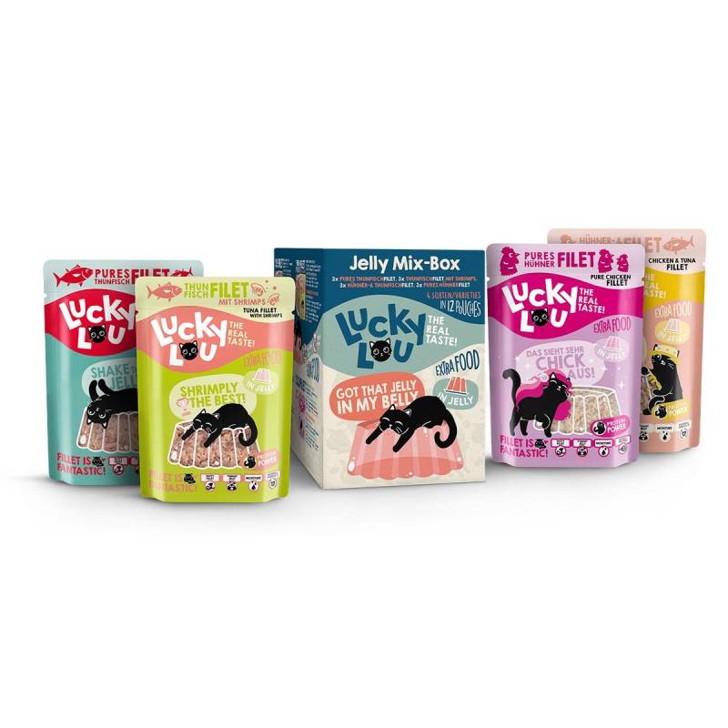 Lucky Lou Extra Food Jelly Mix-Box 12x70g von Lucky Lou