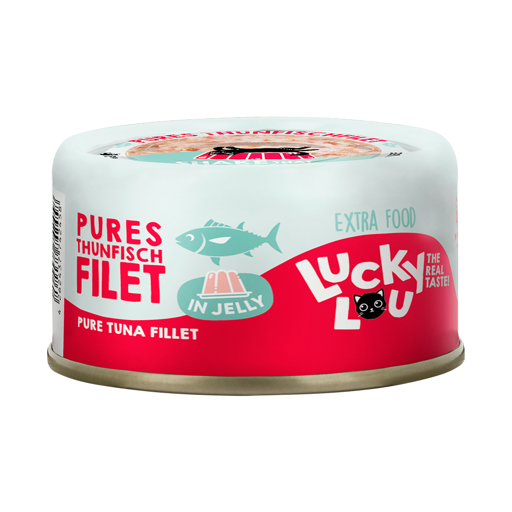 Lucky Lou Extra Food in Jelly 12 x 70 g - Thunfischfilet Lucky Lou Extra Food in Jelly 12 x 70 g - Thunfischfilet von Lucky Lou