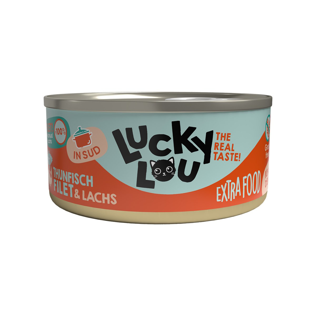 Lucky Lou Extrafood Thunfisch & Lachs in Sud 18x70g von Lucky Lou