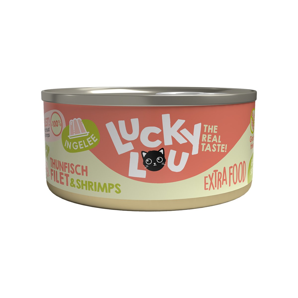 Lucky Lou Extrafood Thunfisch & Shrimps in Gelee 18x70g von Lucky Lou
