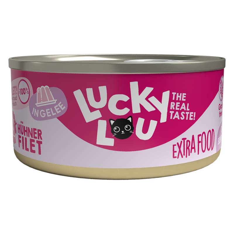 Lucky Lou Extra Food Filet in Gelee 18 x 70 g - Hühnerfilet von Lucky Lou